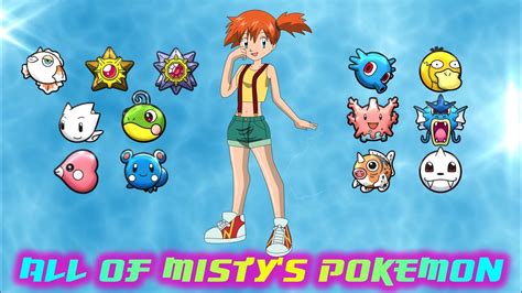 all misty pokemon